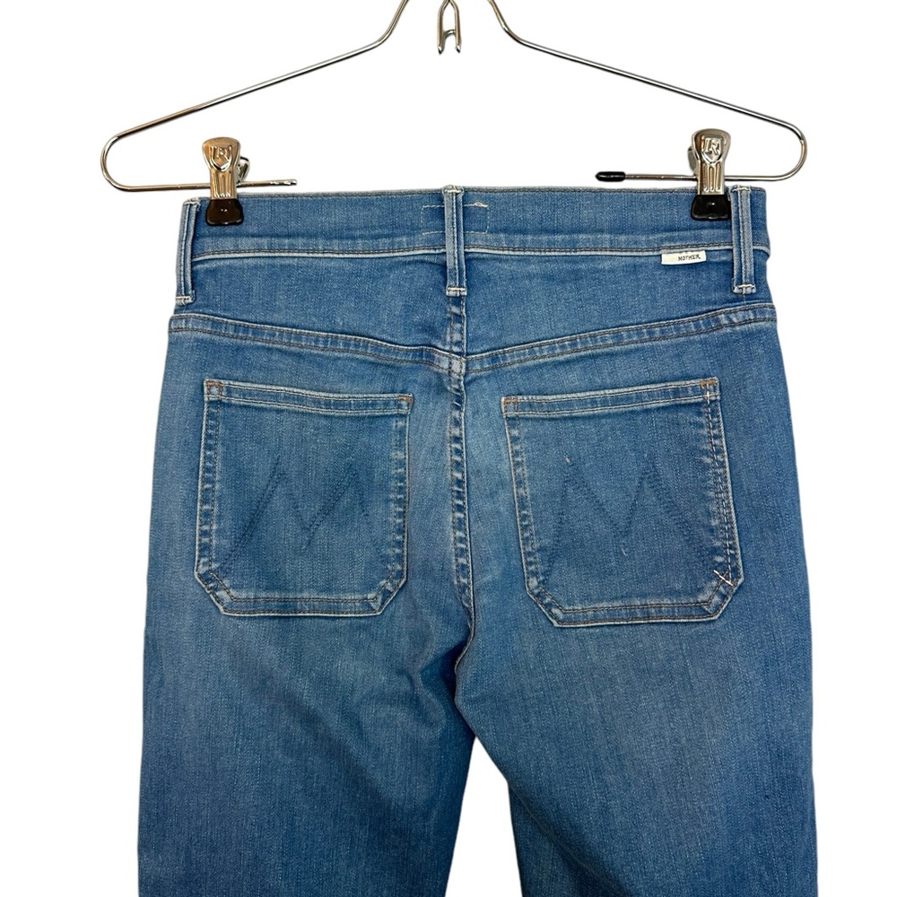 MOTHER Light Blue Cropped Ankle Jeans - Picture 8 of 11